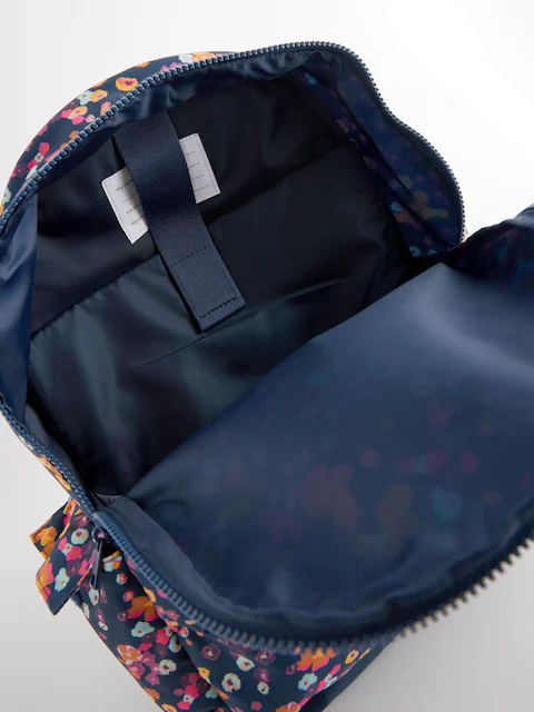 Navy Floral Backpack