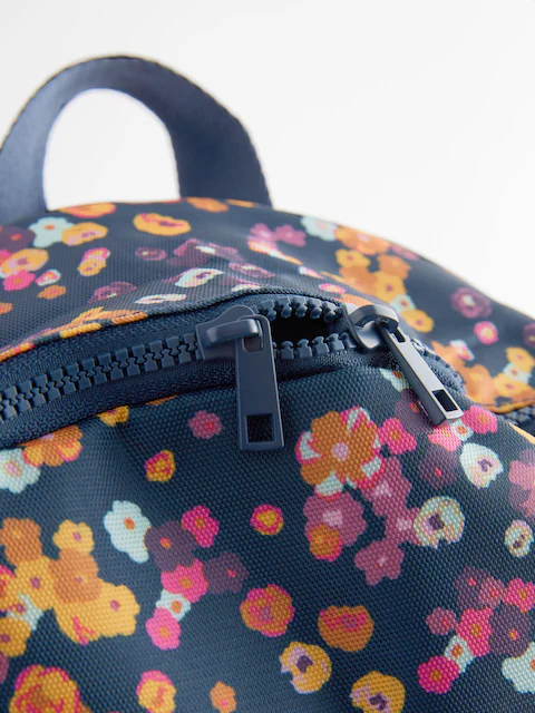 Navy Floral Backpack